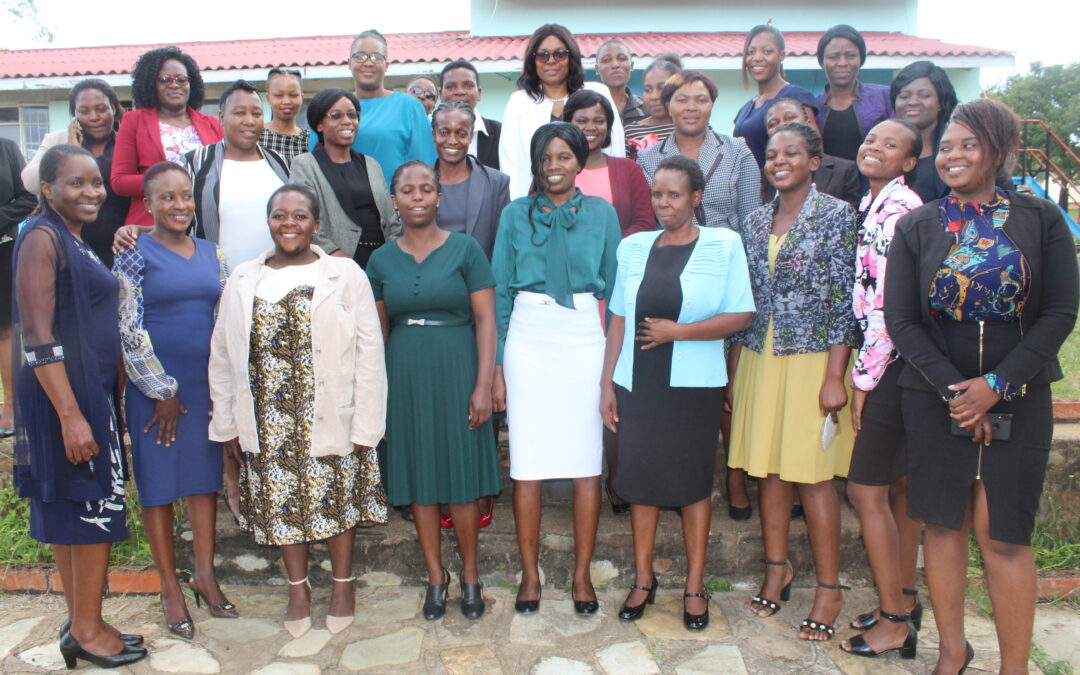 Vice-Chancellor Prof DZ Moyo and the GSU women commemorates the International Women's month